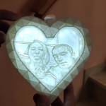 Lampara de LUZ + Foto Corazon